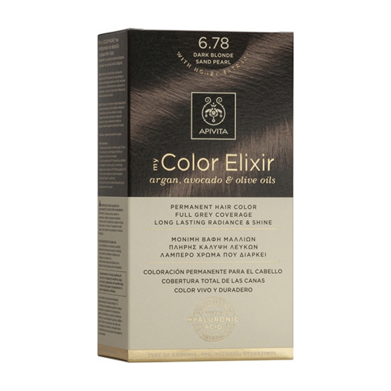 Apivita My Color Elixir 6.78 Ξανθό Σκούρο Μπεζ Περλέ
