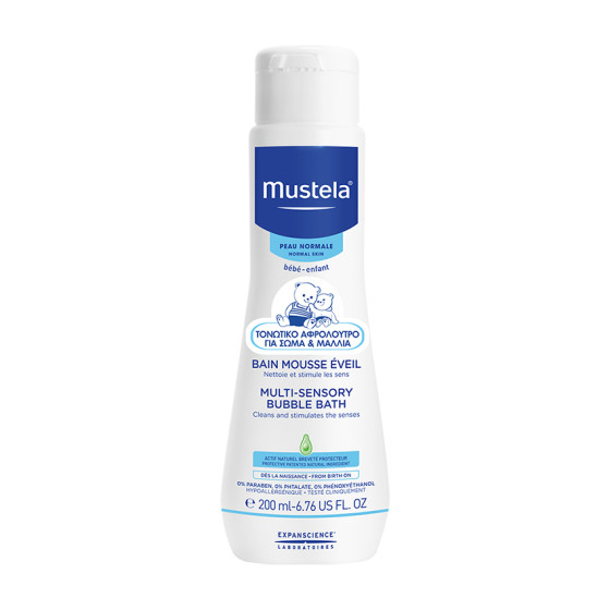 Mustela Multi-sensory Bubble Βath - Βρεφικό Αφρόλουτρο 200ml